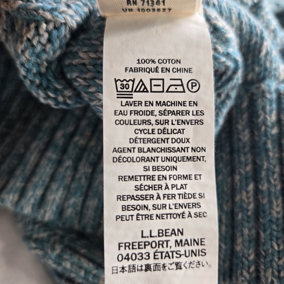 Blue Cable Knit Sweater - Picture 6 of 6